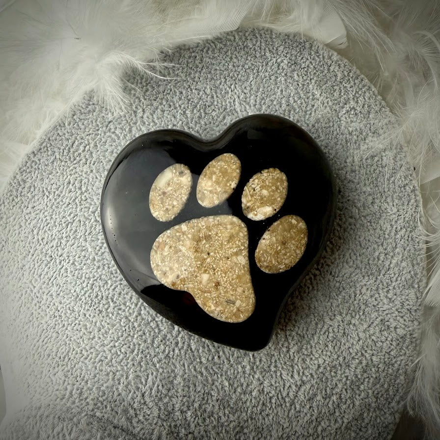 Wavy Heart Memorial Paperweight