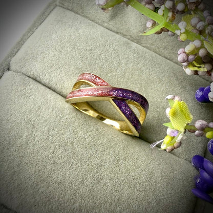 9ct Yellow gold Simple Infinity Memorial Ring Size P ONLY