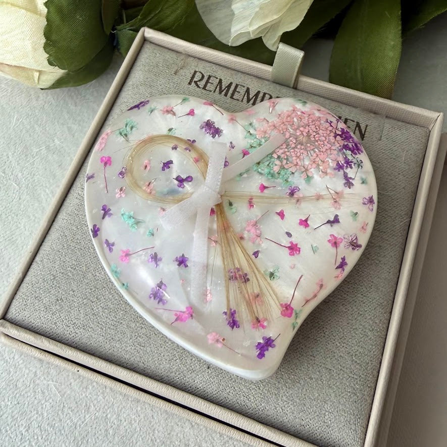 Wavy Heart Memorial Paperweight