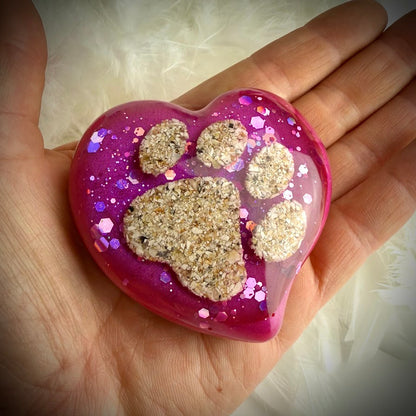 Wavy Heart Memorial Paperweight