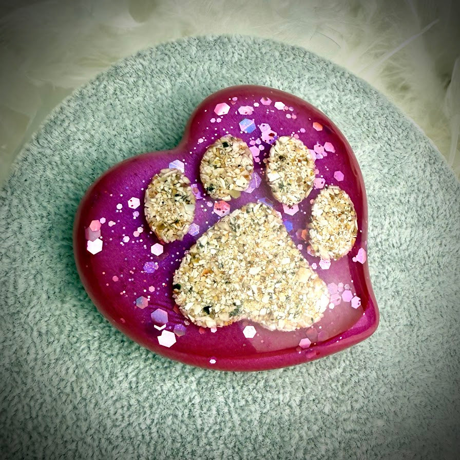 Wavy Heart Memorial Paperweight