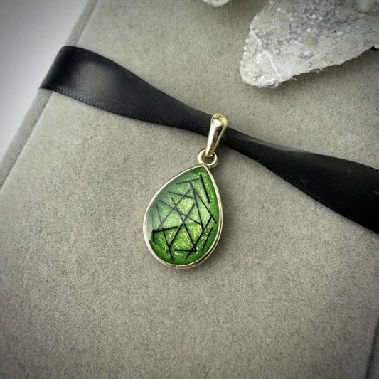 9ct Yellow Gold Teardrop Memorial Pendant