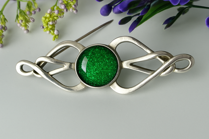 Sterling Silver Vintage Twist Memorial Brooch / Pin