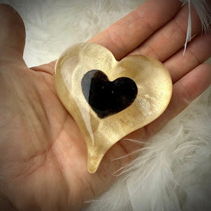 Pointed Heart Memorial Paperweight