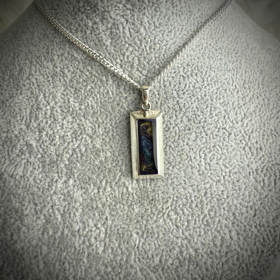 Sterling Silver Bullion Bar Memorial Pendant