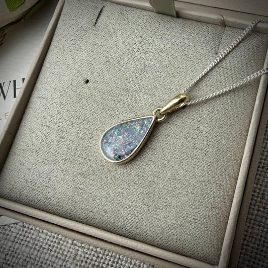 9ct Yellow Gold Petite Teardrop Memorial Pendant
