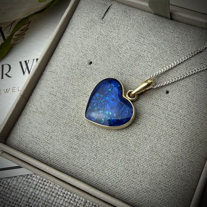 9ct Yellow Gold Heart Memorial Pendant