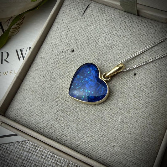 9ct Yellow Gold Heart Memorial Pendant