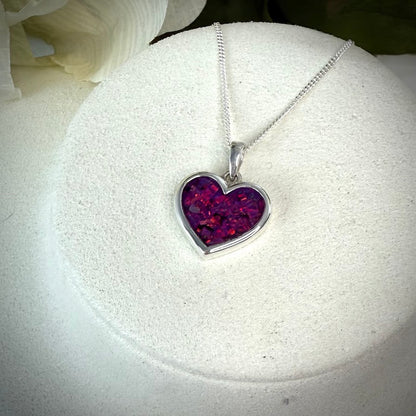 Sterling Silver Heart Memorial Pendant