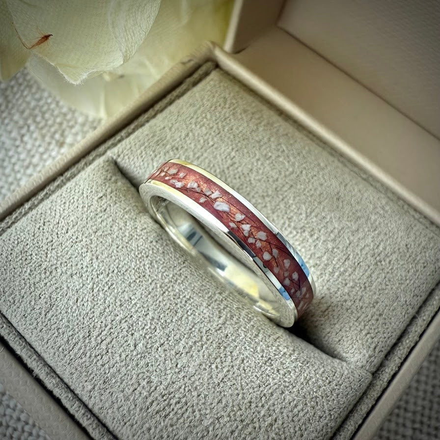 Sterling Silver 4mm Channel Memorial Ring