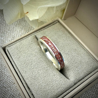 Sterling Silver 4mm Channel Memorial Ring