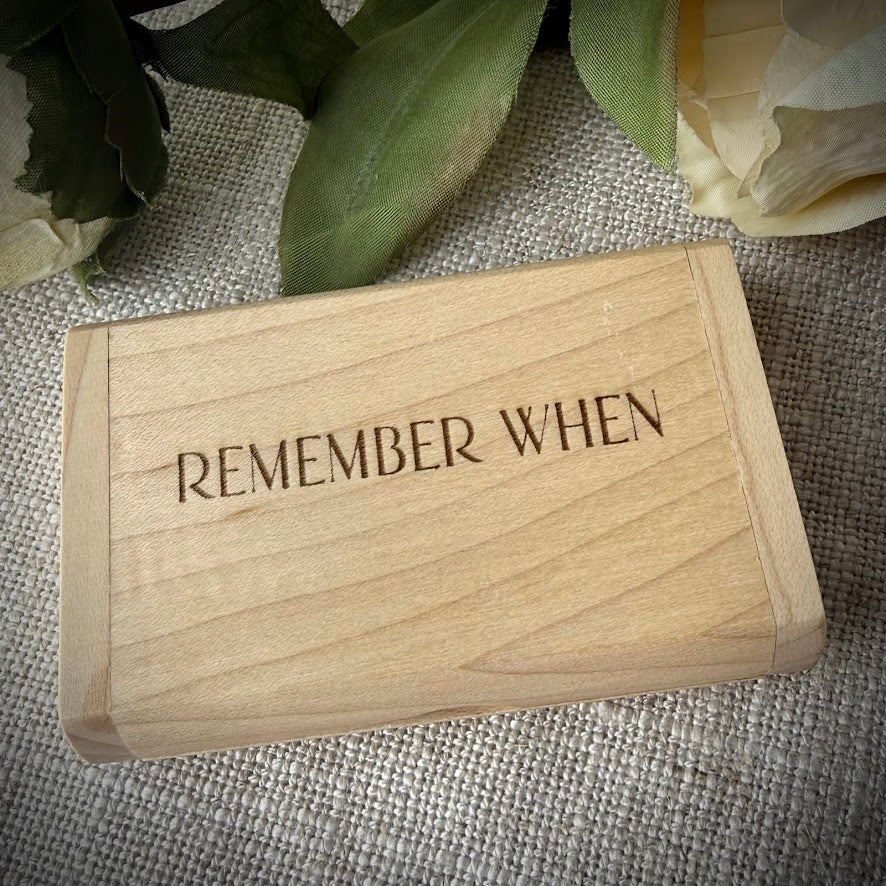 Engraved Wooden Keepsake Photo USB Stick