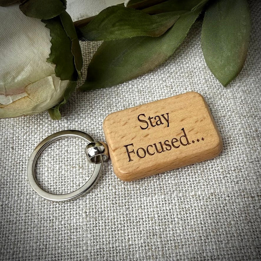 Engraved Wooden Keepsake Keyring