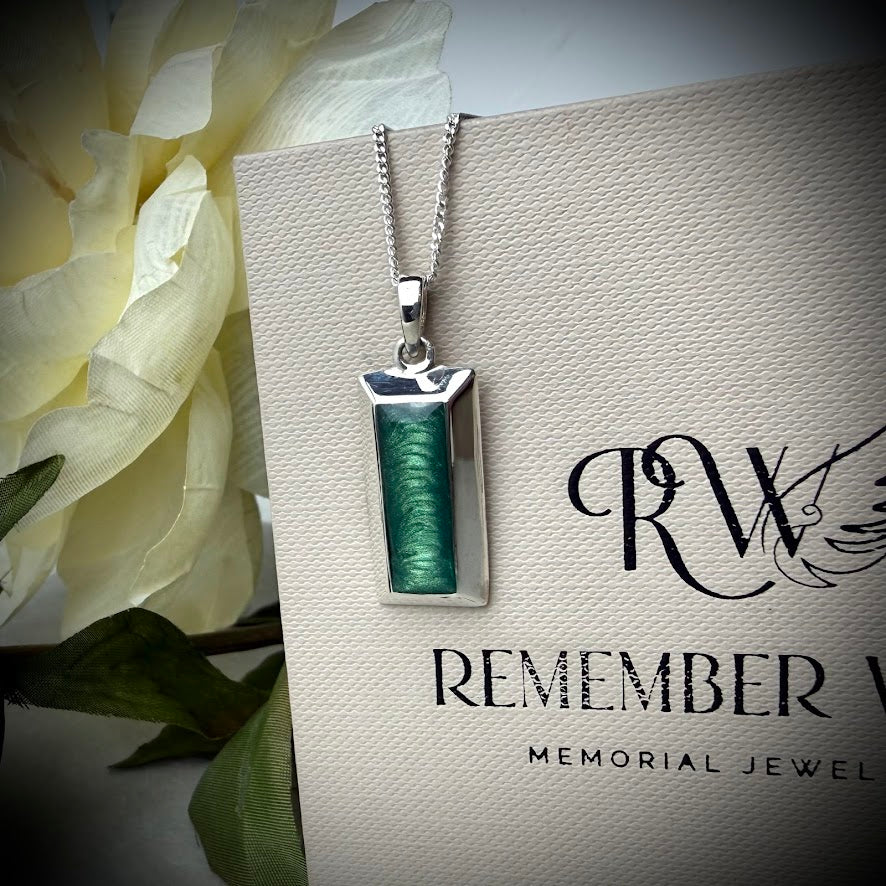Sterling Silver Bullion Bar Memorial Pendant