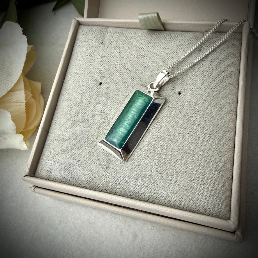 Sterling Silver Bullion Bar Memorial Pendant