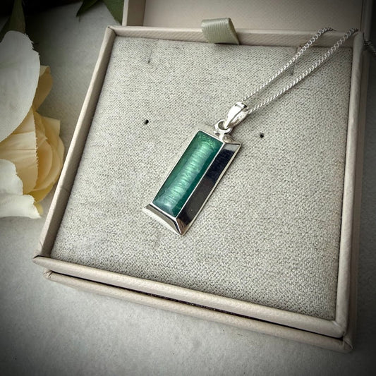 Sterling Silver Bullion Bar Memorial Pendant