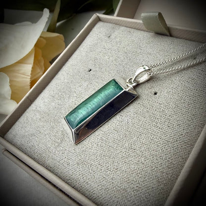 Sterling Silver Bullion Bar Memorial Pendant