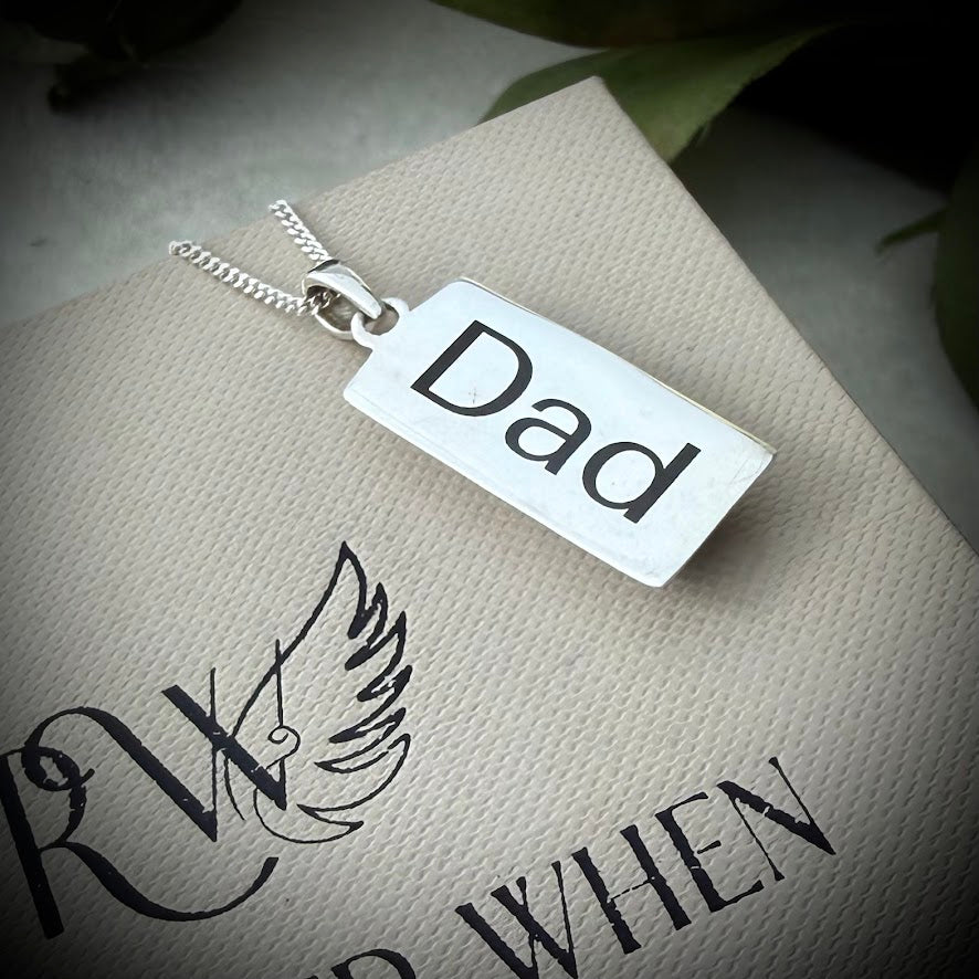 Sterling Silver Bullion Bar Memorial Pendant