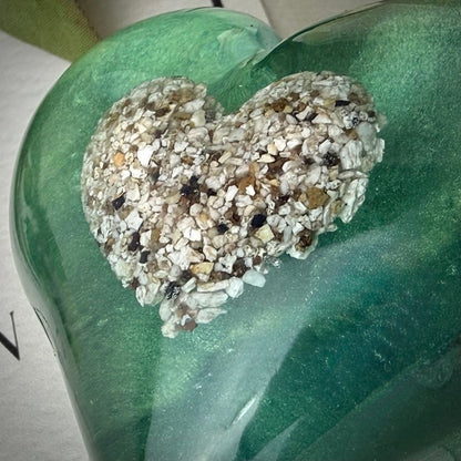 Pointed Heart Memorial Paperweight