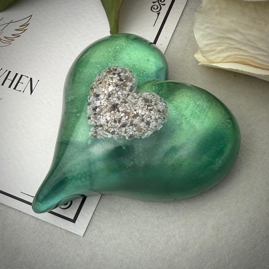 Pointed Heart Memorial Paperweight