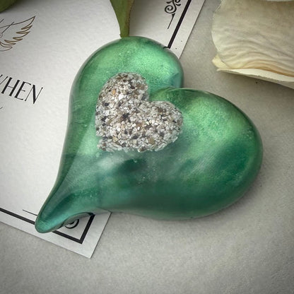 Pointed Heart Memorial Paperweight