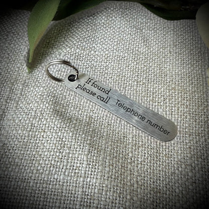 Engraved Stainless Safety ID Tag