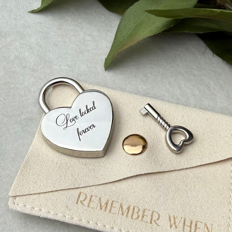 Engraved Keepsake Love Lock