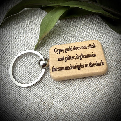 Engraved Wooden Keepsake Keyring