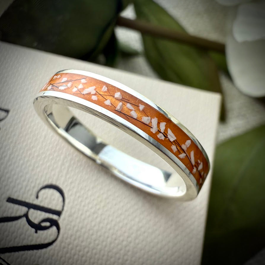 Sterling Silver 4mm Channel Memorial Ring