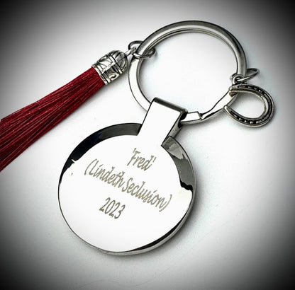 Engraved /  photo Memorial keyring