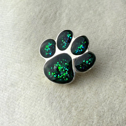 Sterling Silver Paw Memorial Brooch/Pin
