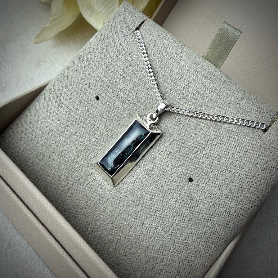 Sterling Silver Bullion Bar Memorial Pendant