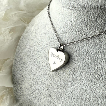 Stainless Self Fill Angel Wing Urn Memorial Pendant