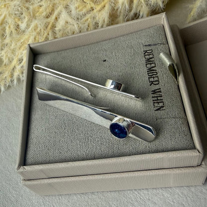 Sterling Silver Memorial Thinner Tie Slide