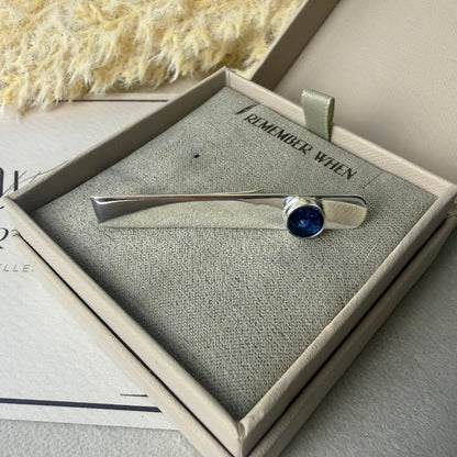 Sterling Silver Memorial Thinner Tie Slide