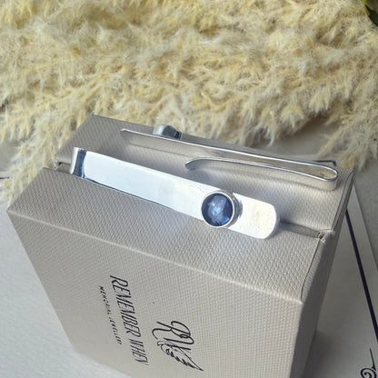 Sterling Silver Memorial Thinner Tie Slide