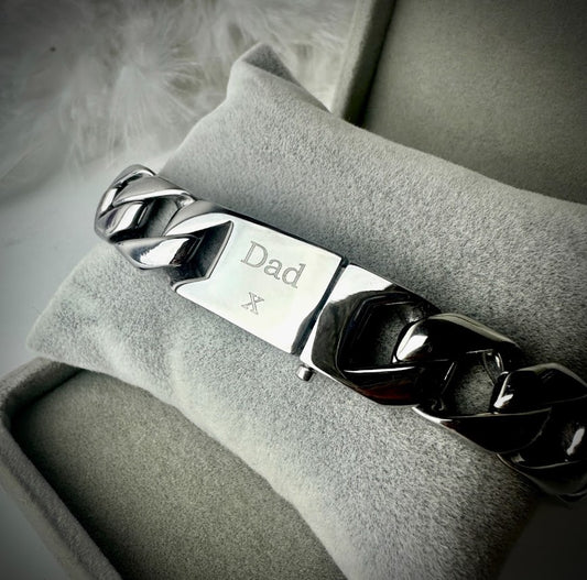 Large Link Self Fill Urn Memorial Bracelet