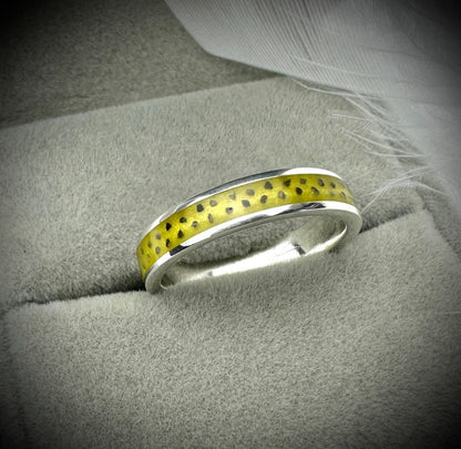 Sterling Silver 4mm Channel Memorial Ring