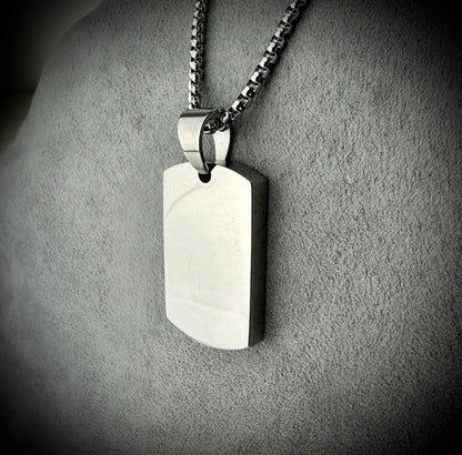 Self Fill Dog Tag Urn Memorial Pendant