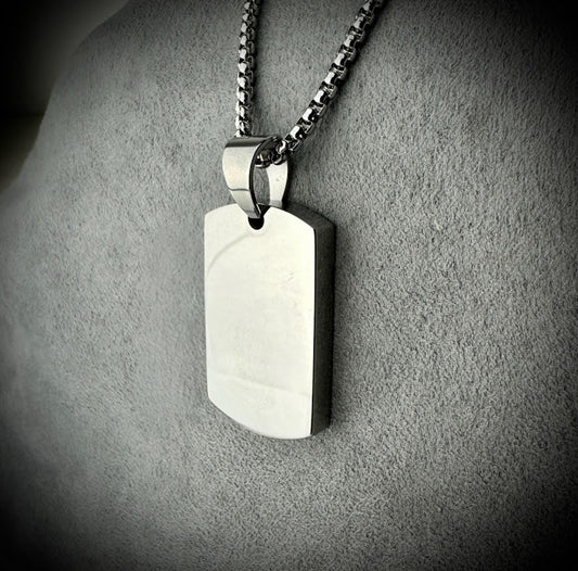 Self Fill Dog Tag Urn Memorial Pendant