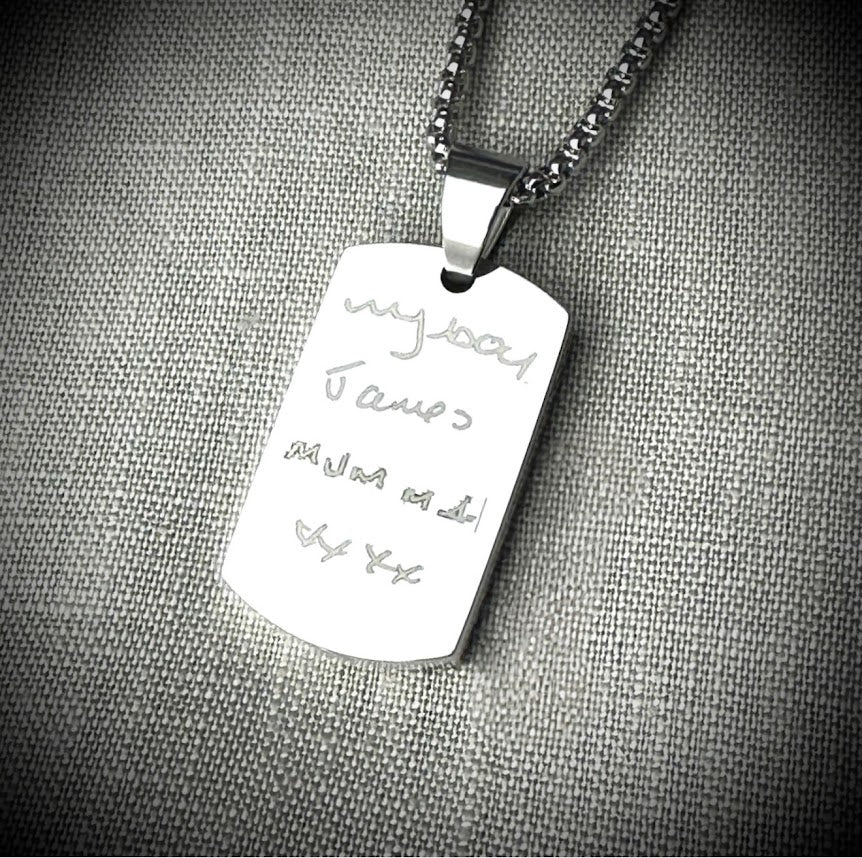 Self Fill Dog Tag Urn Memorial Pendant