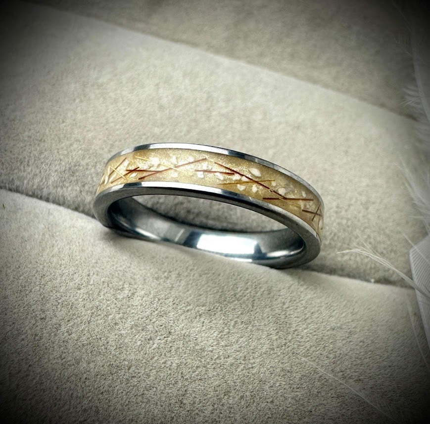 Titanium 6mm Channel Memorial Ring