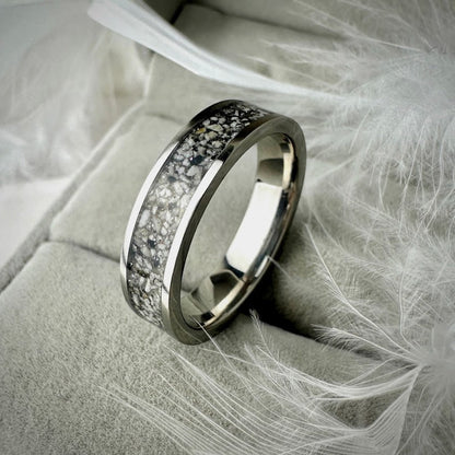 Titanium 6mm Channel Memorial Ring