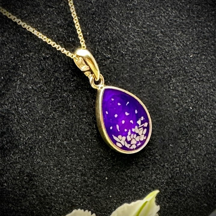 9ct Yellow Gold Teardrop Memorial Pendant
