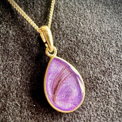 9ct Yellow Gold Teardrop Memorial Pendant