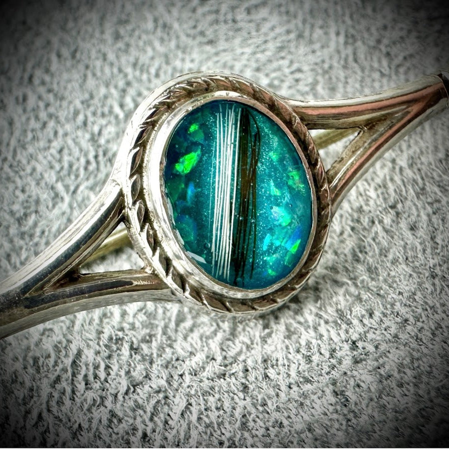 Sterling Silver Vintage Rope Edge Memorial Brooch / Pin