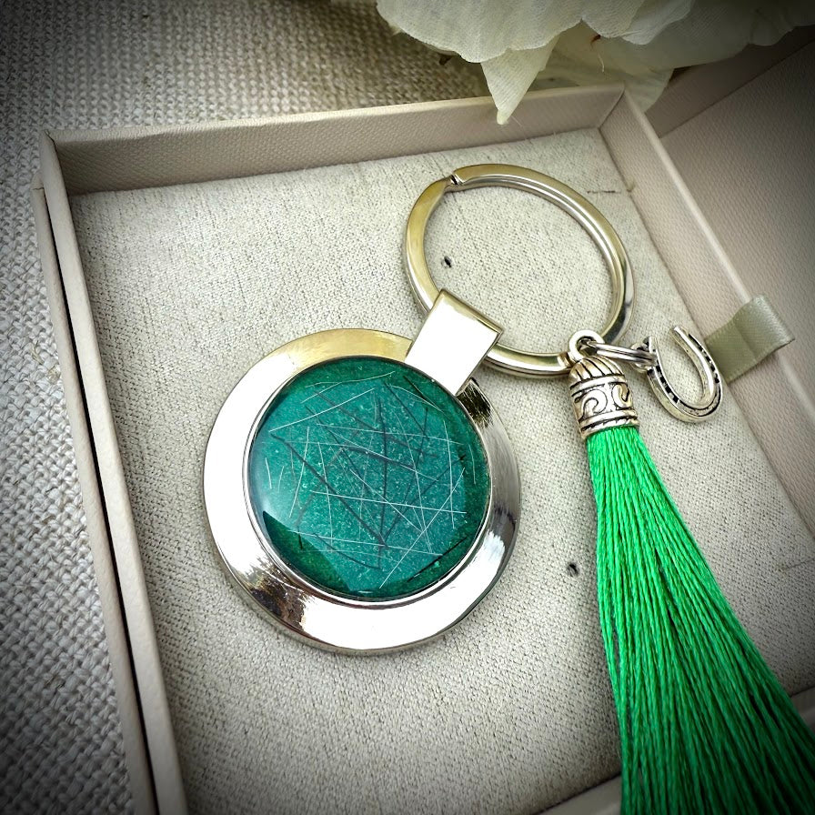Engraved /  photo Memorial keyring