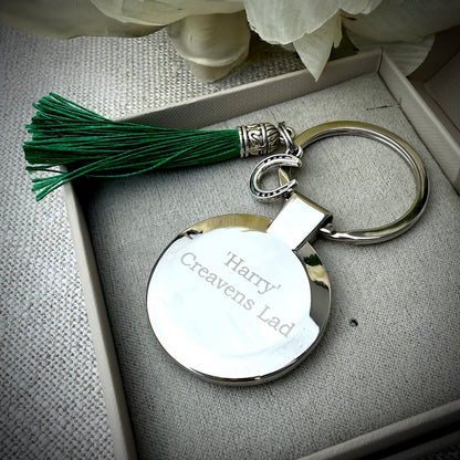Engraved /  photo Memorial keyring