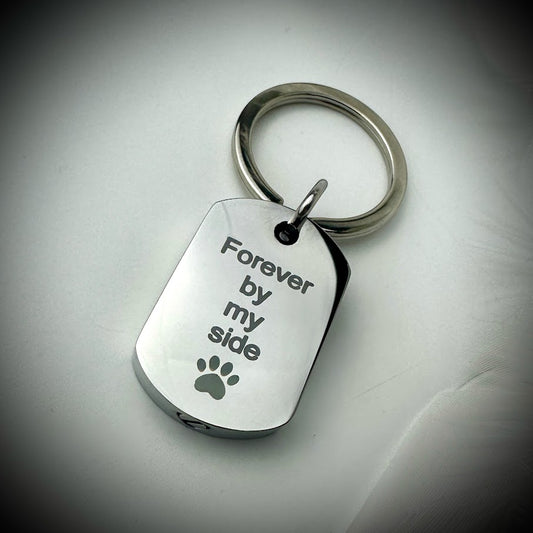 Self Fill Paw Urn Memorial Keyring