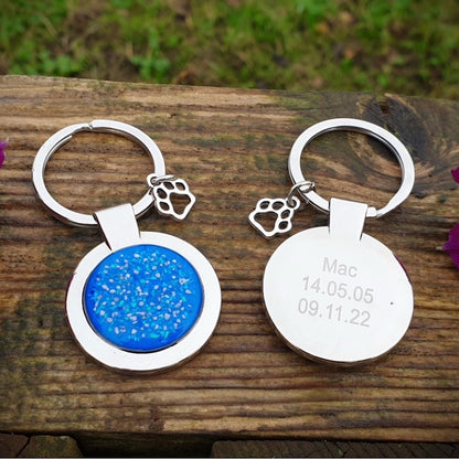 Engraved /  photo Memorial keyring